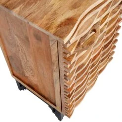 1-Door Wave Wood Cabinet 11 1-Door Wave Wood Cabinet -Accent Furniture Shop 1 door wave wood cabinet 3