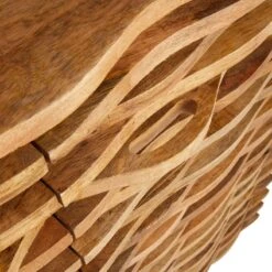 2-Door Wave Wood Carved Cabinet 11 2-Door Wave Wood Carved Cabinet -Accent Furniture Shop 2 door wave wood carved cabinet 3