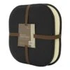 2-Pack Black Memory Foam Chair Pads
