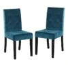 2-Pack Madden Teal Velvet Dining Chair
