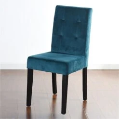 2-Pack Madden Teal Velvet Dining Chair -Accent Furniture Shop 2 pack madden teal velvet dining chair 2