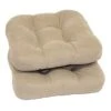 2-Pack Tan Microsuede Chair Pads -Accent Furniture Shop 2 pack tan microsuede chair pads