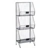 3-Tier Black Metal Mesh Shelf -Accent Furniture Shop 3 tier black metal mesh shelf
