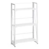 3-Tier Vienna Folding Bookshelf, White -Accent Furniture Shop 3 tier vienna folding bookshelf white