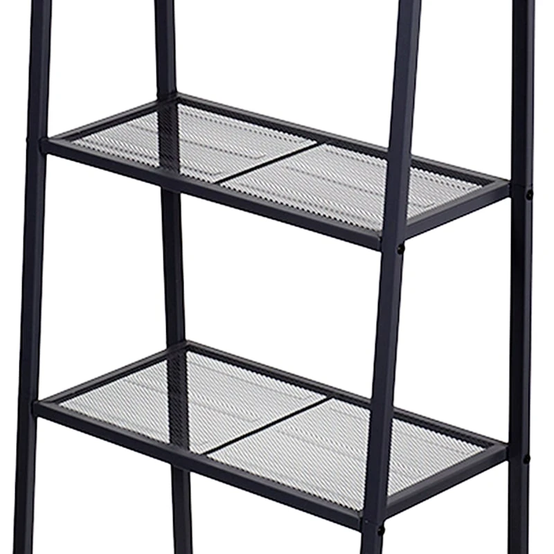 4-Tier Metal Rack, Grey 5 4-Tier Metal Rack, Grey - Image 3