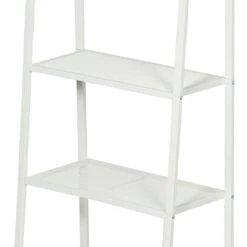 4-Tier Metal Rack, White -Accent Furniture Shop 4 tier metal rack white 2