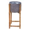 8.6in Bamboo Rattan Planter Stnd