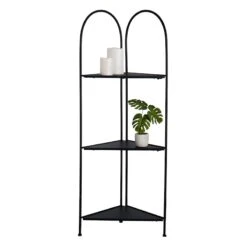 Alice Folding Corner Shelf, Black 9 Alice Folding Corner Shelf, Black -Accent Furniture Shop alice folding corner shelf black 2