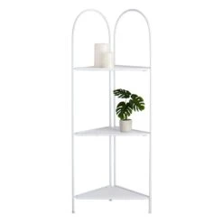 Alice Folding Corner Shelf, White 9 Alice Folding Corner Shelf, White -Accent Furniture Shop alice folding corner shelf white 2
