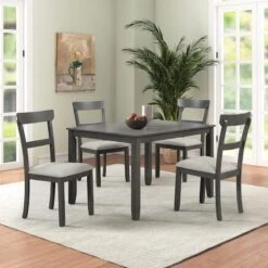 Anderson 5-Piece Dining Set, Grey -Accent Furniture Shop anderson 5 piece dining set grey 8