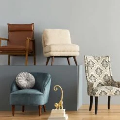 Aubrey Taupe Accent Chair -Accent Furniture Shop aubrey taupe accent chair 4