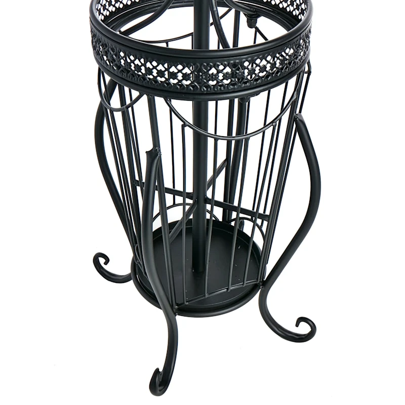 Black Metal Coat Rack 5 Black Metal Coat Rack - Image 3