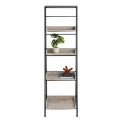 Black Metal Folding Rack With Wood Tray Layer -Accent Furniture Shop black metal folding rack with wood tray layer 5