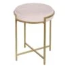 Blair Pink & Gold Stool, 20" 1 Blair Pink & Gold Stool, 20" -Accent Furniture Shop blair pink gold stool 20