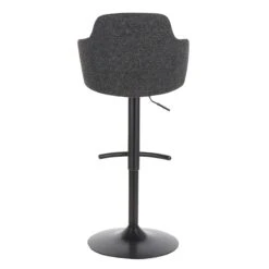 Bryce Adjustable Barstool, Dark Grey -Accent Furniture Shop bryce adjustable barstool dark grey 5