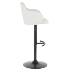 Bryce Adjustable Barstool, Light Grey -Accent Furniture Shop bryce adjustable barstool light grey 2