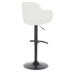 Bryce Adjustable Barstool, Light Grey -Accent Furniture Shop bryce adjustable barstool light grey 3