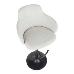 Bryce Adjustable Barstool, Light Grey -Accent Furniture Shop bryce adjustable barstool light grey 5