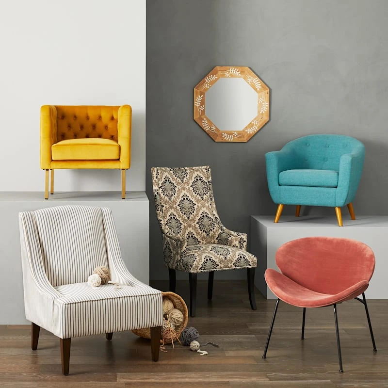 Chatham Damask Print Accent Chair 4 Chatham Damask Print Accent Chair - Image 2