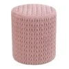 Cheryl Quilted Ottoman, Blush, Pink Velvet -Accent Furniture Shop cheryl quilted ottoman blush pink velvet