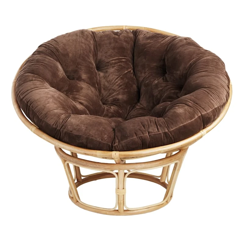 Classic Papasan Cushion, Chocolate 4 Classic Papasan Cushion, Chocolate - Image 2