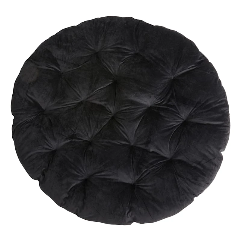 Classic Plush Papasan Cushion, Black 3 Classic Plush Papasan Cushion, Black
