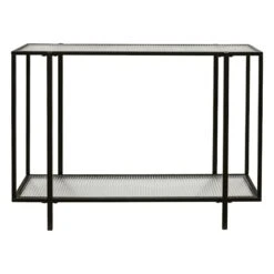 Crosby St Cooper Metal Console Table, Black 9 Crosby St Cooper Metal Console Table, Black -Accent Furniture Shop crosby st cooper metal console table black 1
