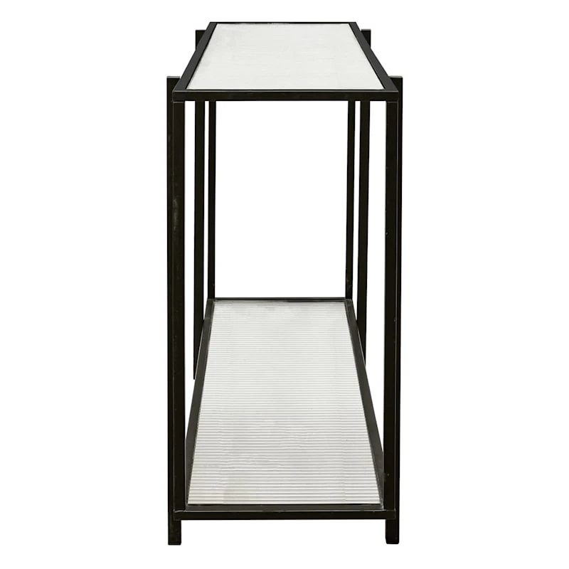 Crosby St Cooper Metal Console Table, Black 5 Crosby St Cooper Metal Console Table, Black - Image 3