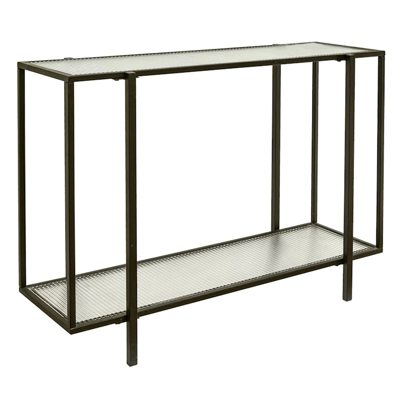 Crosby St Cooper Metal Console Table, Black 3 Crosby St Cooper Metal Console Table, Black