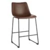 Crosby St Drake Espresso Brown Faux Leather Counter Stool -Accent Furniture Shop crosby st drake espresso brown faux leather counter stool