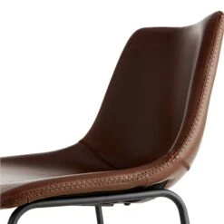 Crosby St Drake Espresso Brown Faux Leather Counter Stool 10 Crosby St Drake Espresso Brown Faux Leather Counter Stool -Accent Furniture Shop crosby st drake espresso brown faux leather counter stool 3
