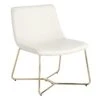 Crosby St Drake Faux Leather Lounge Chair, White