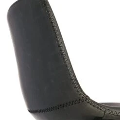 Crosby St Drake Modern Faux Leather Industrial Barstool, Dark Grey -Accent Furniture Shop crosby st drake modern faux leather industrial barstool dark grey 3