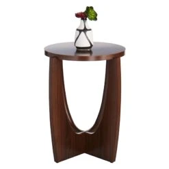 Crosby St Easton Accent Table, Brown -Accent Furniture Shop crosby st easton accent table brown 1