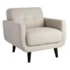 Crosby St Hadley Tufted Back Accent Chair, Taupe -Accent Furniture Shop crosby st hadley tufted back accent chair taupe