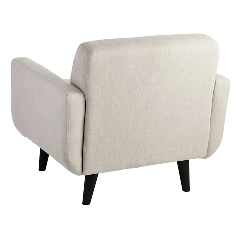 Crosby St Hadley Tufted Back Accent Chair, Taupe 5 Crosby St Hadley Tufted Back Accent Chair, Taupe - Image 3