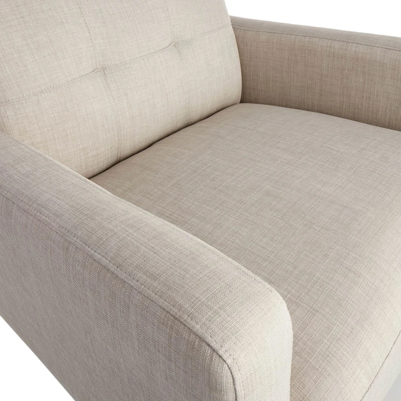 Crosby St Hadley Tufted Back Accent Chair, Taupe 6 Crosby St Hadley Tufted Back Accent Chair, Taupe - Image 4