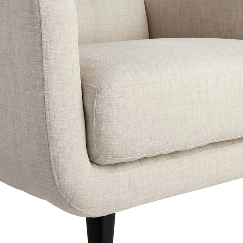 Crosby St Hadley Tufted Back Accent Chair, Taupe 7 Crosby St Hadley Tufted Back Accent Chair, Taupe - Image 5