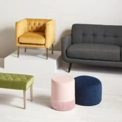 Crosby St Hadley Tufted Back Sofa, Charcoal Grey 13 Crosby St Hadley Tufted Back Sofa, Charcoal Grey -Accent Furniture Shop crosby st hadley tufted back sofa charcoal grey 4