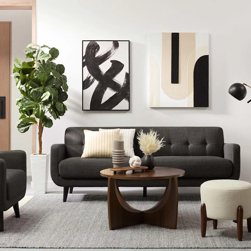 Crosby St Hadley Tufted Back Sofa, Charcoal Grey 9 Crosby St Hadley Tufted Back Sofa, Charcoal Grey - Image 7