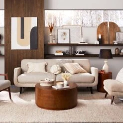 Crosby St Hadley Tufted Back Sofa, Taupe 12 Crosby St Hadley Tufted Back Sofa, Taupe -Accent Furniture Shop crosby st hadley tufted back sofa taupe 3