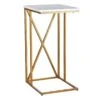 Crosby St Isabella Gold C-Table With Marble Top -Accent Furniture Shop crosby st isabella gold c table with marble top