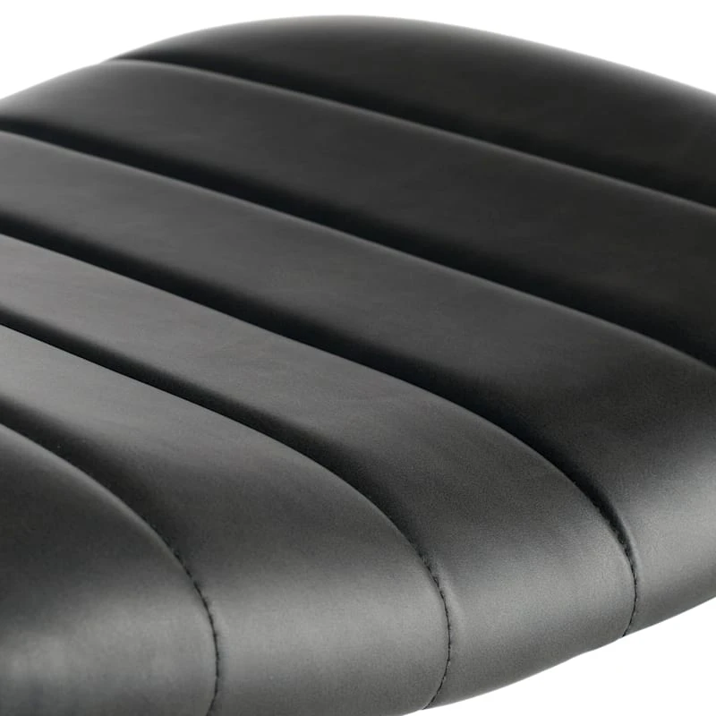 Crosby St Jude Black Backless Barstool, 30" 6 Crosby St Jude Black Backless Barstool, 30" - Image 4