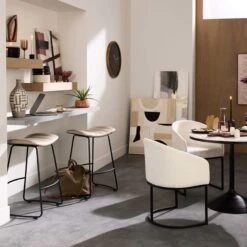 Crosby St Jude Grey Backless Barstool, 30" 11 Crosby St Jude Grey Backless Barstool, 30" -Accent Furniture Shop crosby st jude grey backless barstool 30 4