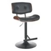 Crosby St Leonardo Adjustable Faux Leather Barstool -Accent Furniture Shop crosby st leonardo adjustable faux leather barstool