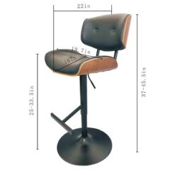 Crosby St Leonardo Adjustable Faux Leather Barstool -Accent Furniture Shop crosby st leonardo adjustable faux leather barstool 4