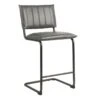 Crosby St Luka Faux Leather Counter Stool, Grey -Accent Furniture Shop crosby st luka faux leather counter stool grey