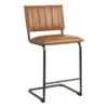 Crosby St Luka Faux Leather Counter Stool, Light Brown -Accent Furniture Shop crosby st luka faux leather counter stool light brown