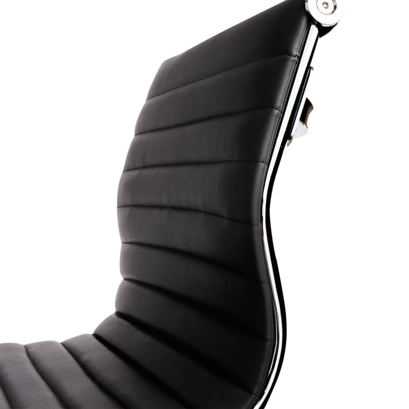 Crosby St Maxwell Adjustable Faux Leather Barstool, Grey 5 Crosby St Maxwell Adjustable Faux Leather Barstool, Grey - Image 3