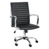 Crosby St Maxwell Adjustable Faux Leather Office Chair, Black -Accent Furniture Shop crosby st maxwell adjustable faux leather office chair black